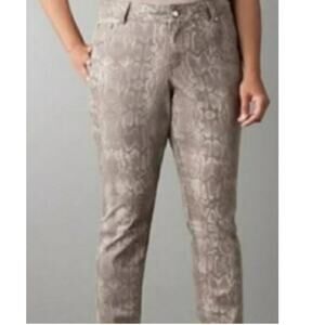 NWT Lane Bryant Women's Snake Skin Printed Skinny Jeans Size 26